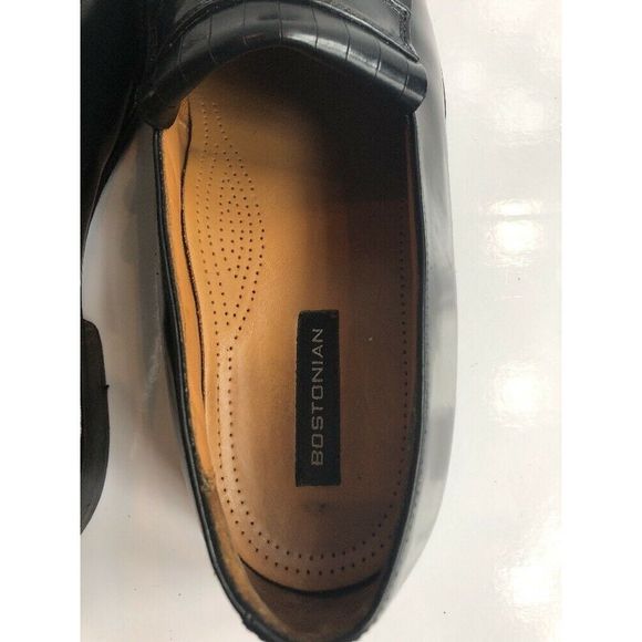 Bostonian Black Size 10W Kiltie Tassel Leather - Picture 5 of 8